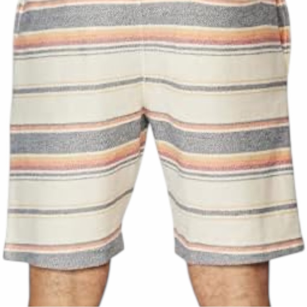 O'Neill Mens XL Striped Standard Fit Drawstring Summer Walking Shorts - Picture 6 of 9